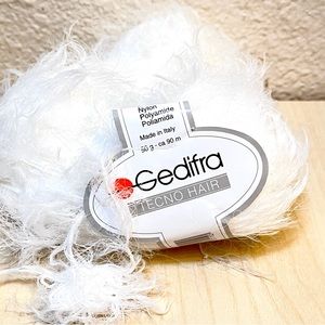 2 Gedifra Techno Hair. Eyelash Yarn. Soft & silky. 2 skeins. 3.2 Ounces. NWT
